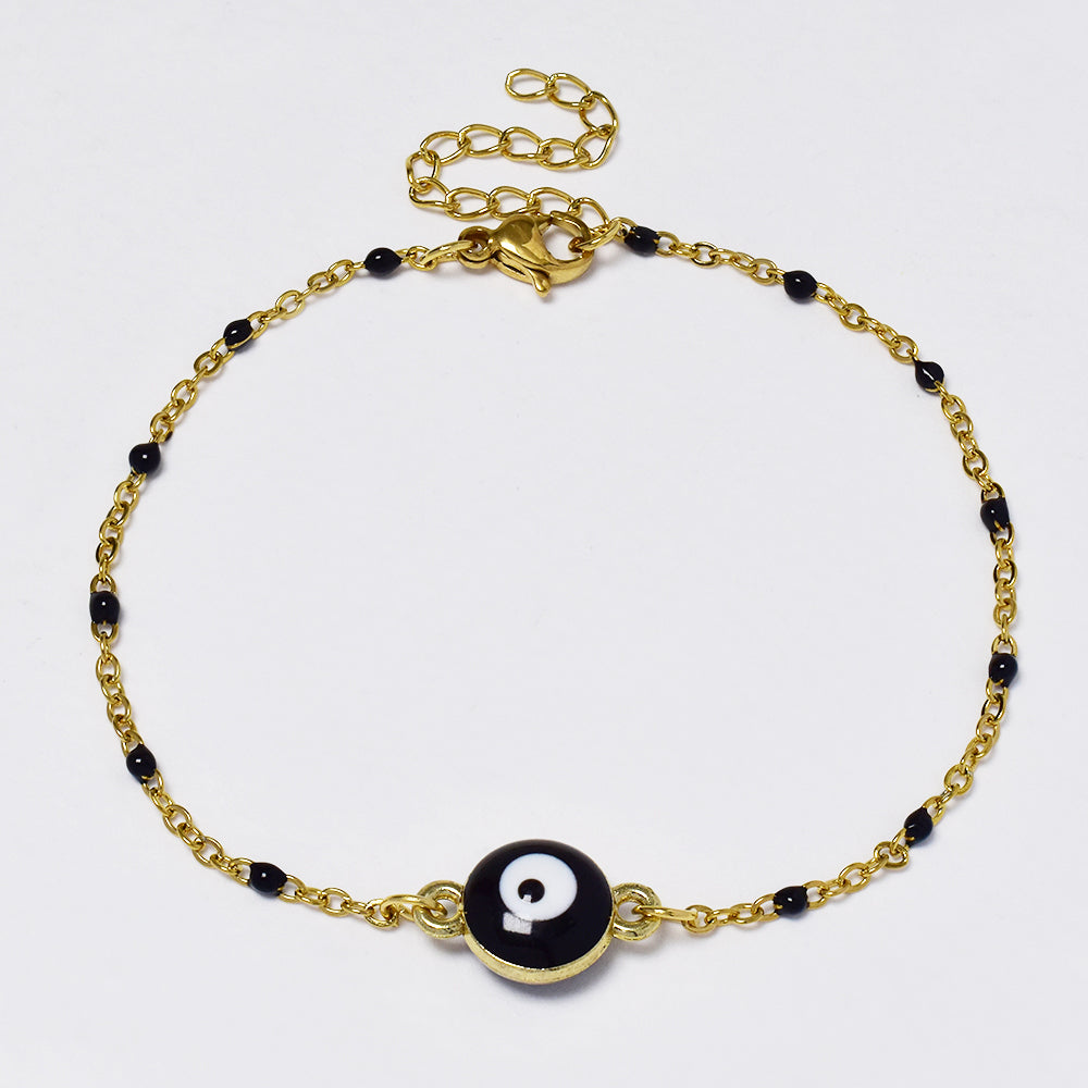 Stainless steel Evil eye colour bracelet