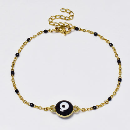 Stainless steel Evil eye colour bracelet