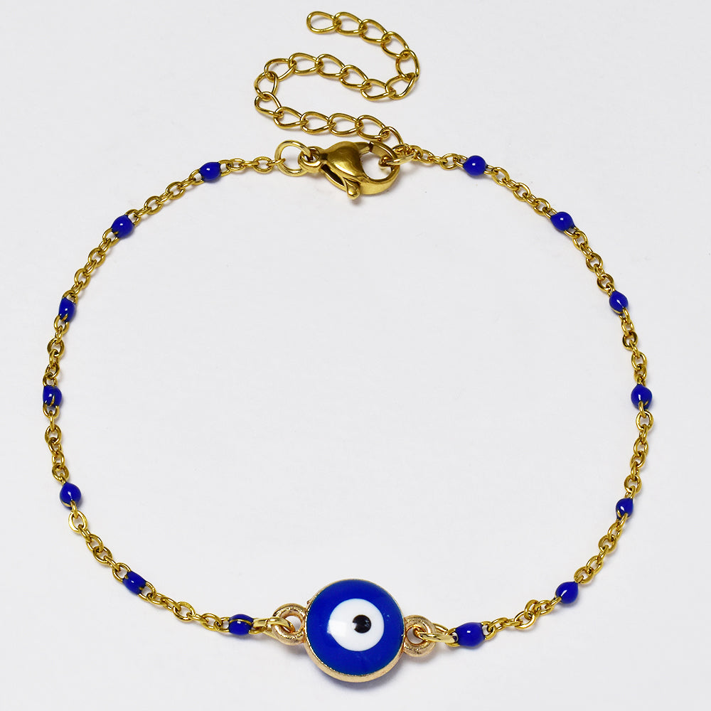 Stainless steel Evil eye colour bracelet