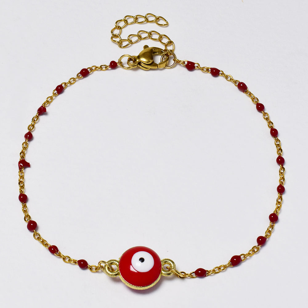 Stainless steel Evil eye colour bracelet