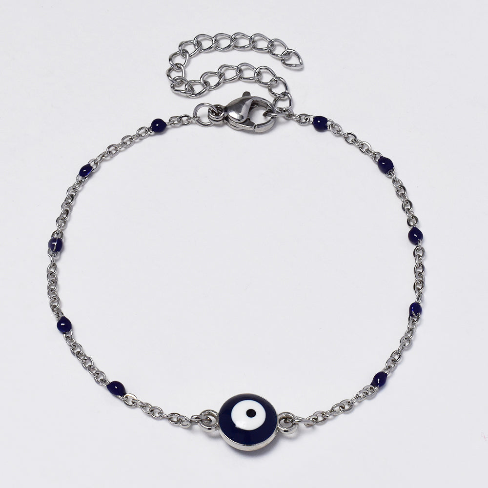 Stainless steel Evil eye colour bracelet