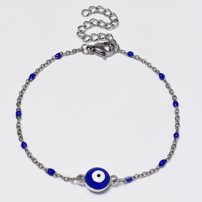 Stainless steel Evil eye colour bracelet