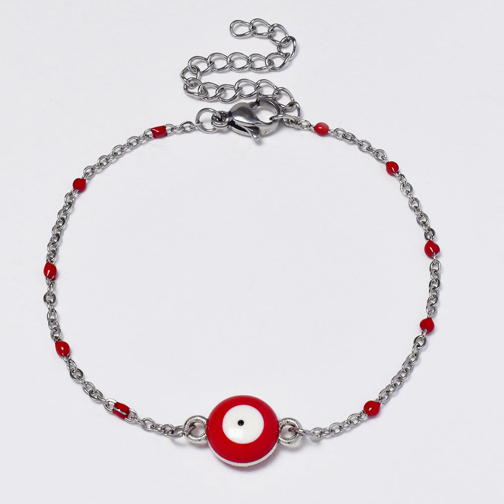 Stainless steel Evil eye colour bracelet