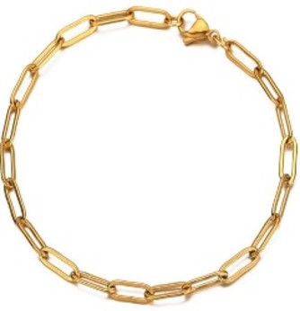 Stainless steel paperclip bracelet - SSYB5010