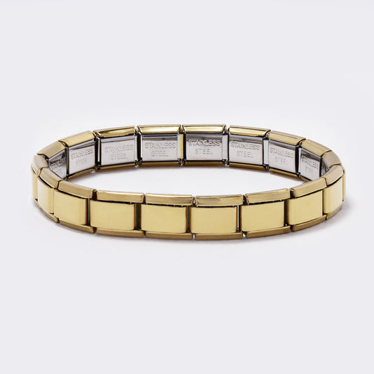 Stainless steel plain smooth stretch bracelet - SSYB5490