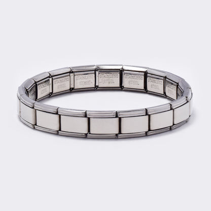 Stainless steel plain smooth stretch bracelet - SSYB5490