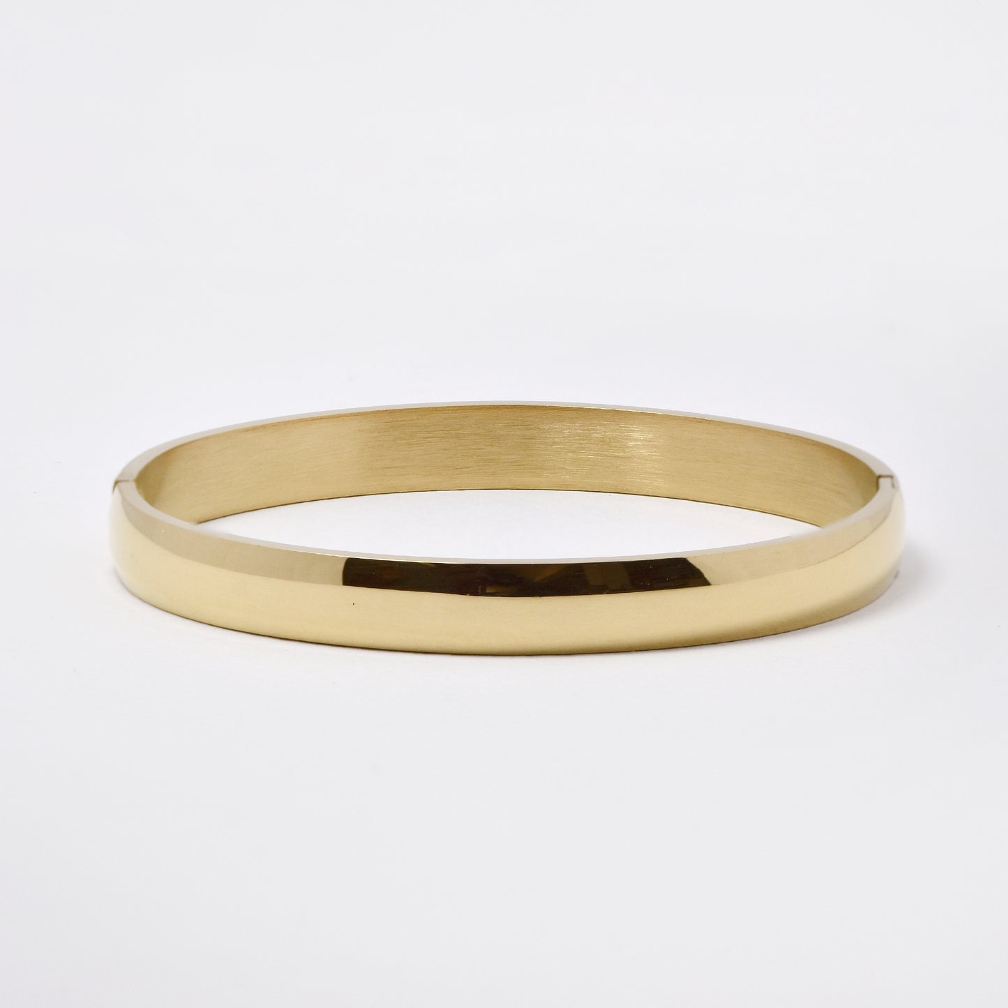 SSYB5891 - Stainless steel 62mm x 55mm x 8mm hinged bangle