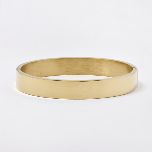 SSYB5892 - Stainless steel 60mm x 50mm x 10mm hinged bangle