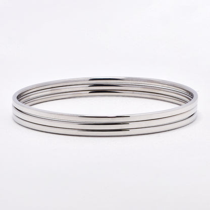 SSYB6017 - St Steel 70mm x 2.5mm 3 piece bangle set