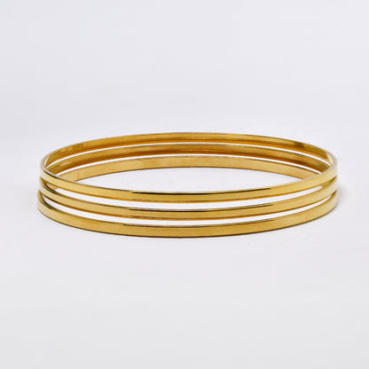 SSYB6017 - St Steel 70mm x 2.5mm 3 piece bangle set