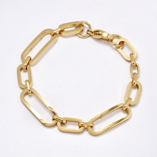 SSYB6089 - St Steel 19cm x 9mm oval link bracelet