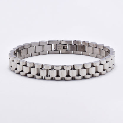 SSYB6099 - St Steel 22cm x 10mm watchband bracelet