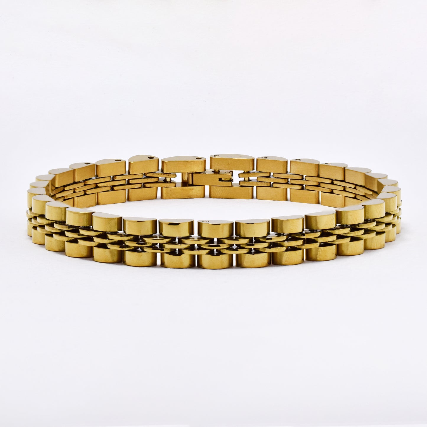 SSYB6100 - St Steel 21cm x 10mm  watchband bracelet
