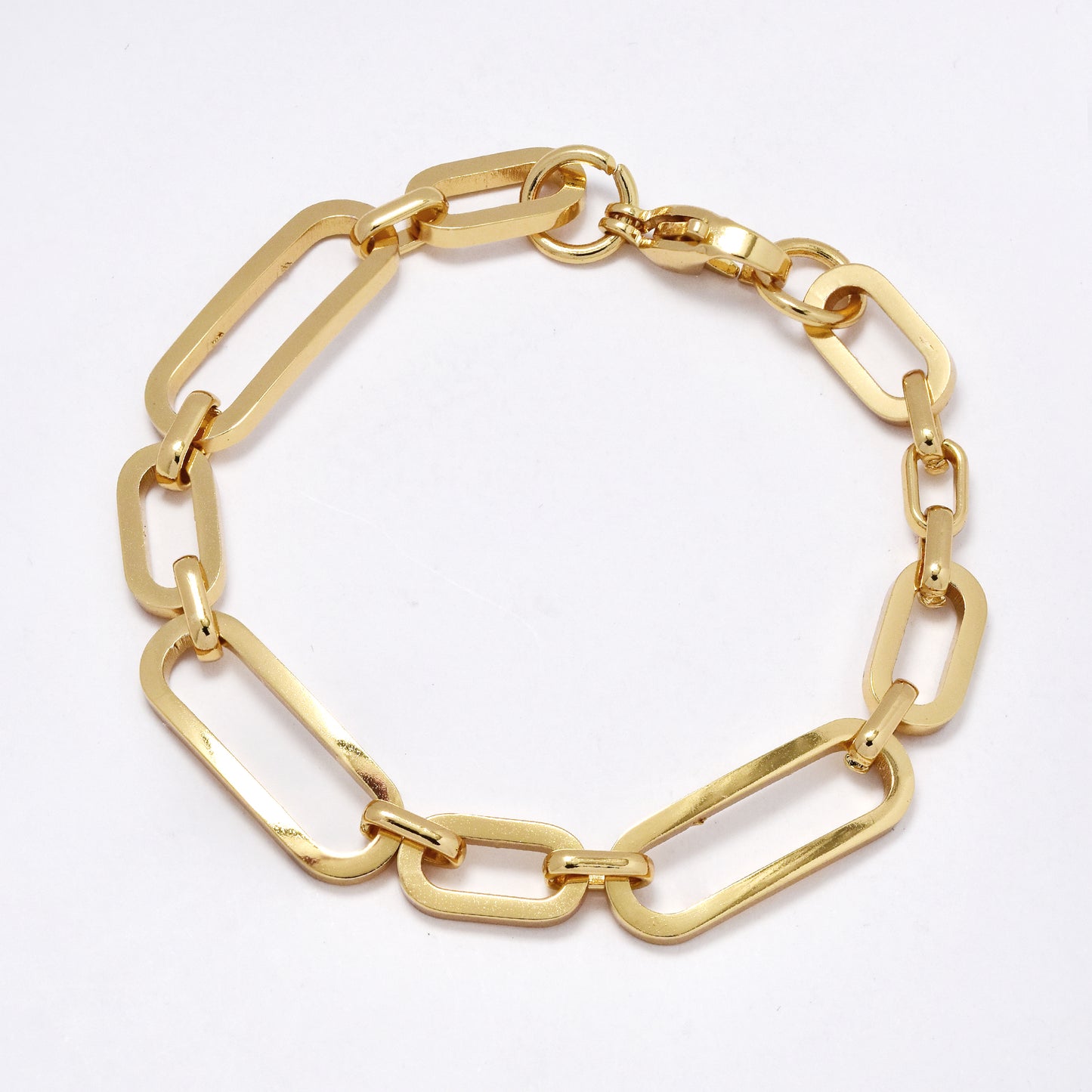SSYB6243 - St Steel 19cm x 9mm oval link bracelet