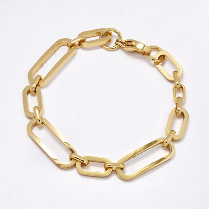 SSYB6243 - St Steel 19cm x 9mm oval link bracelet