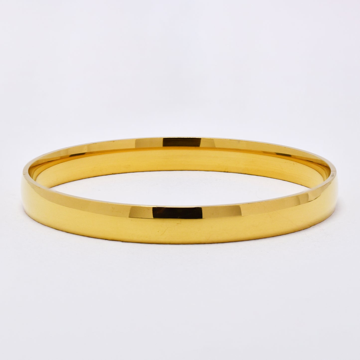 SSYB6292 - St Steel 69mm x 8mm round domed bangle