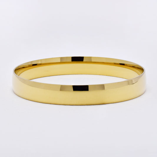 SSYB6293 - St Steel 69mm x 10mm domed bangle