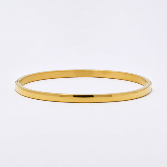 SSYB6297 - St Steel 63mm x 52mm x 4mm domed hinged bangle