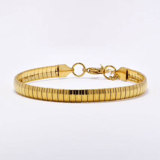 SSYB6303 - St Steel 19cm + 3cm x 6mm flex bracelet