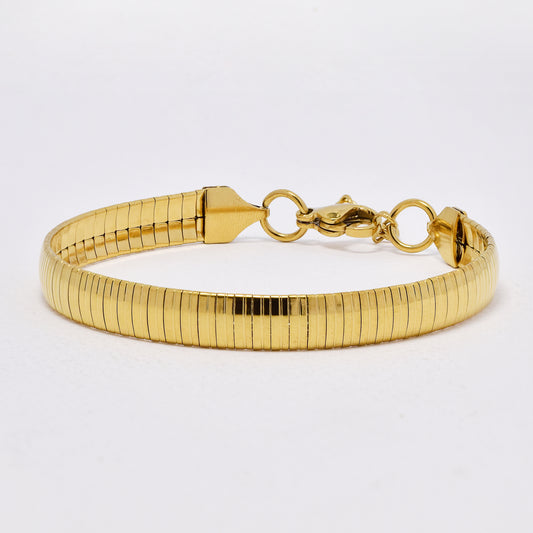 SSYB6434 - St Steel 19cm + 3cm x 7.5mm flex bracelet