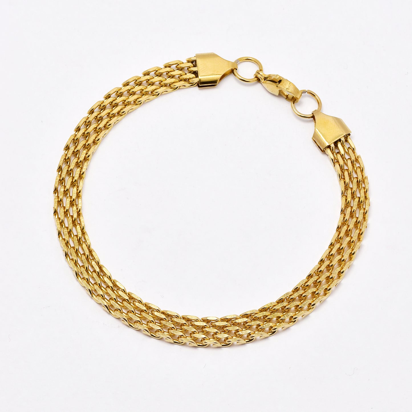 SSYB6494 - St Steel 19cm x 7mm mesh bracelet