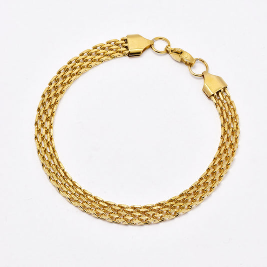 SSYB6494 - St Steel 19cm x 7mm mesh bracelet