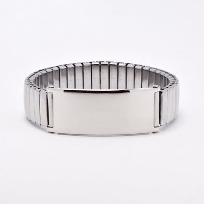 SSYB6566 - St Steel 14mm wide flexi ID bracelet