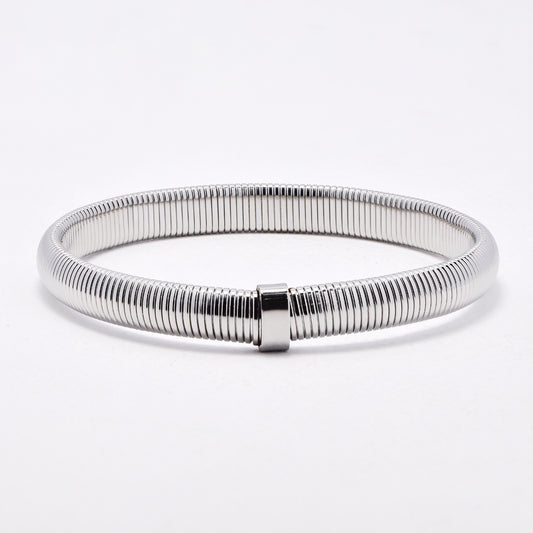 SSYB6568 - St Steel 8mm wide 8mm flexi bracelet