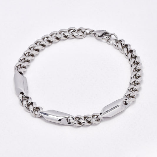 SSYB6576 - St Steel 20.5cm x 7mm multi link bracelet