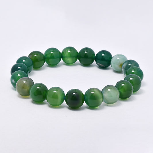 YB7082 - Natural stone 10mm bead stretch bracelet