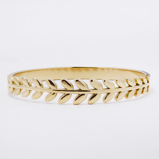 SSYB7255 - Steel 62mm x 48mm x 11mm leaf hinged bangle