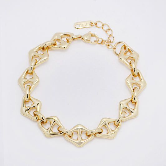 SSYB7285 - Steel 18cm + 4cm mariner link bracelet