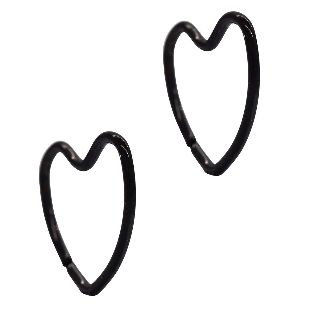 2 Piece Stainless steel heart piercing - SSYBJ3371