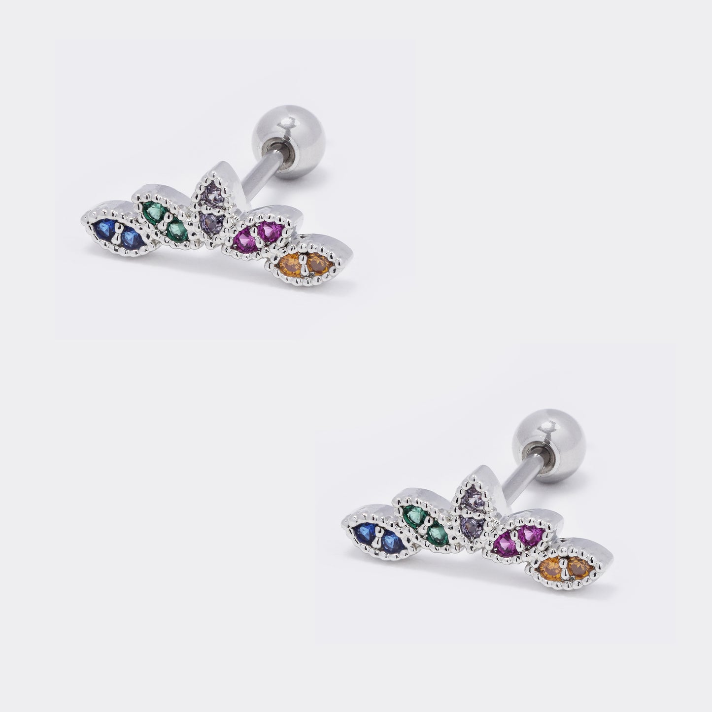 Steel cz petal piercing - 2 pack - SSYBJ5737