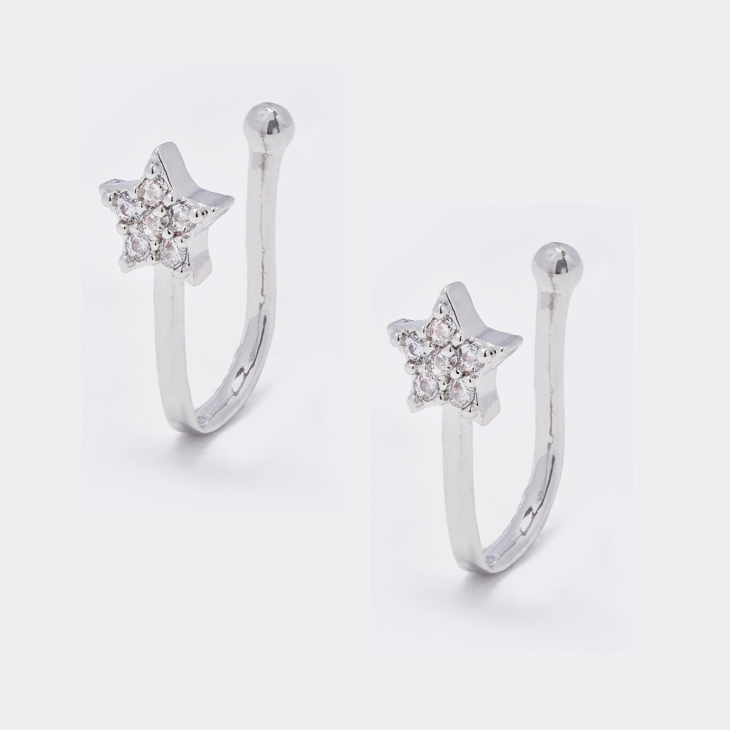 Cz star nose clip - 2 pack - SSYBJ5741