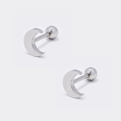 Steel half moon piercing - 2 pack - SSYBJ5748