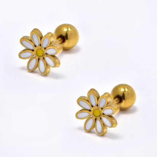 Steel daisy piercing - 2 pack - SSYBJ5795