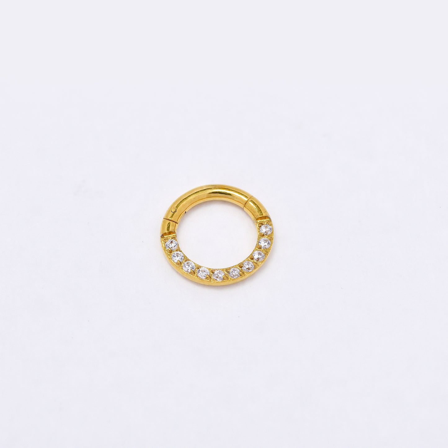 SSYBJ6269 - St Steel 8.5mm x 1mm CZ cartilage piercing