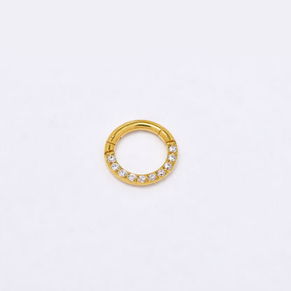 SSYBJ6269 - St Steel 8.5mm x 1mm CZ cartilage piercing