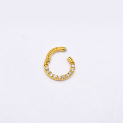 SSYBJ6269 - St Steel 8.5mm x 1mm CZ cartilage piercing
