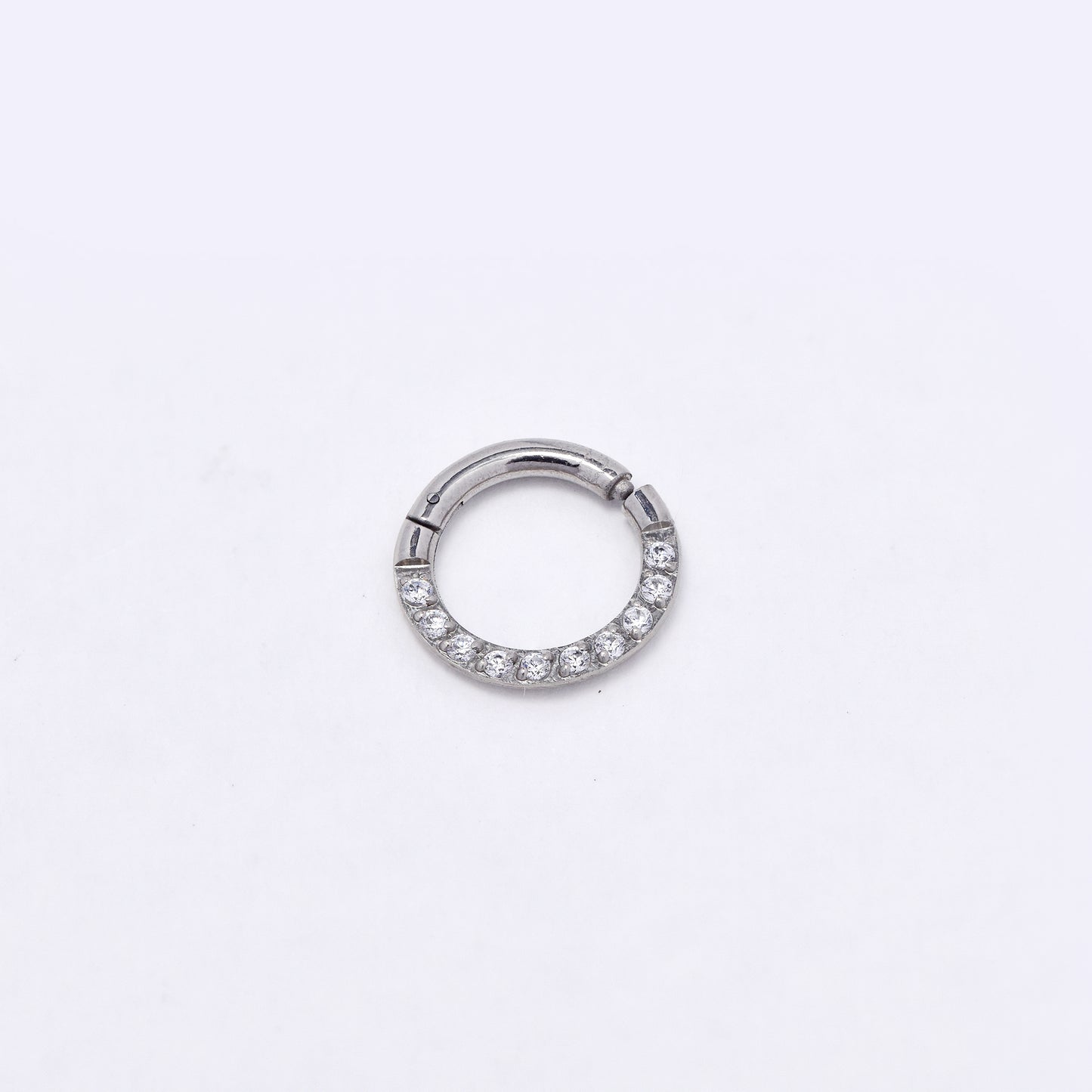 SSYBJ6269 - St Steel 8.5mm x 1mm CZ cartilage piercing
