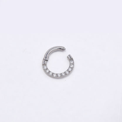 SSYBJ6269 - St Steel 8.5mm x 1mm CZ cartilage piercing