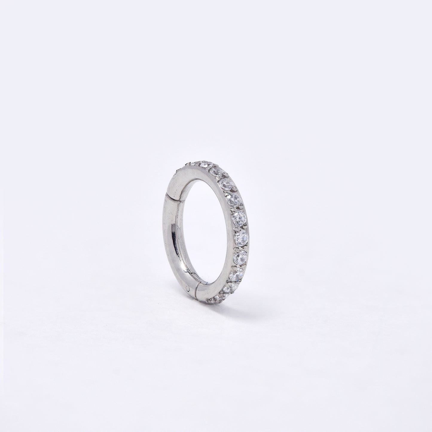 SSYBJ6270 - St Steel 8.5mm x 1mm CZ cartilage piercing