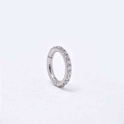 SSYBJ6270 - St Steel 8.5mm x 1mm CZ cartilage piercing