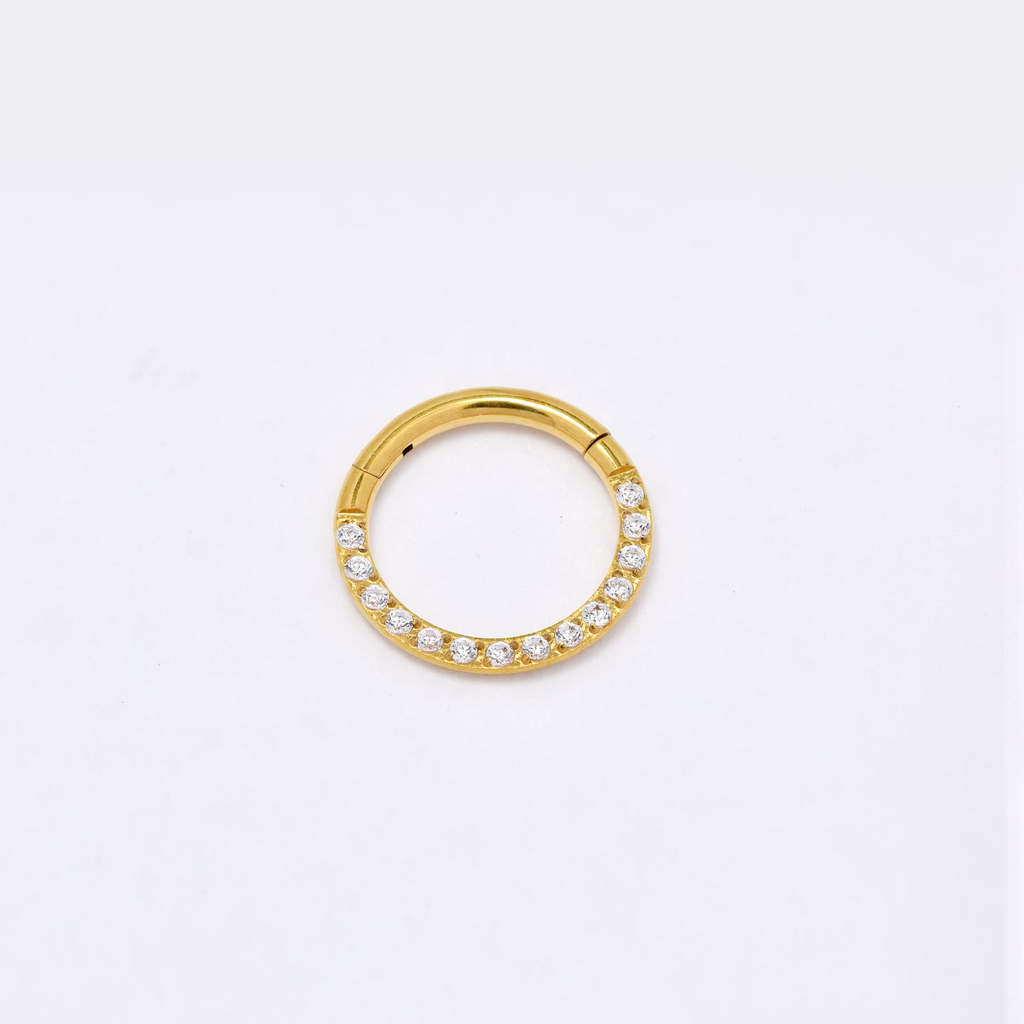 SSYBJ6271 - St Steel 10.5mm x 1mm CZ cartilage piercing