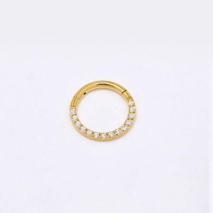 SSYBJ6271 - St Steel 10.5mm x 1mm CZ cartilage piercing