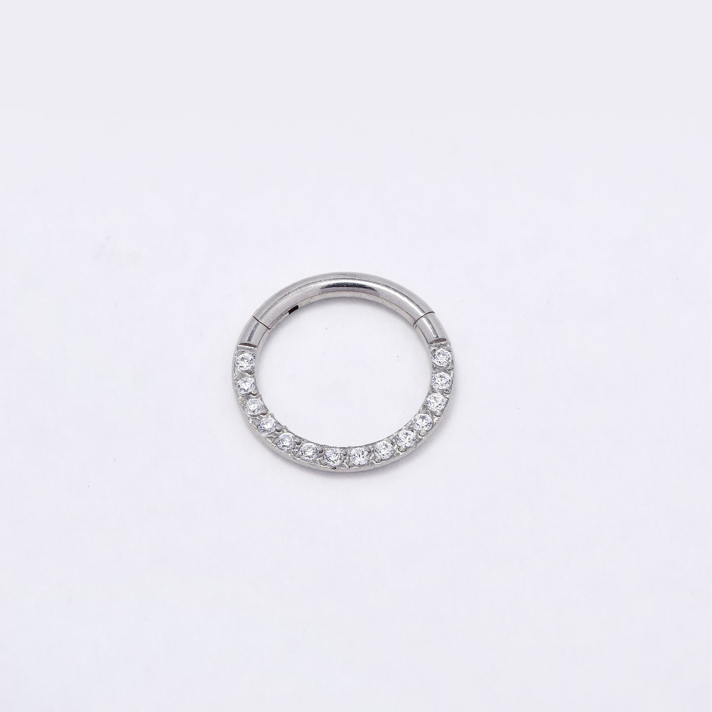 SSYBJ6271 - St Steel 10.5mm x 1mm CZ cartilage piercing