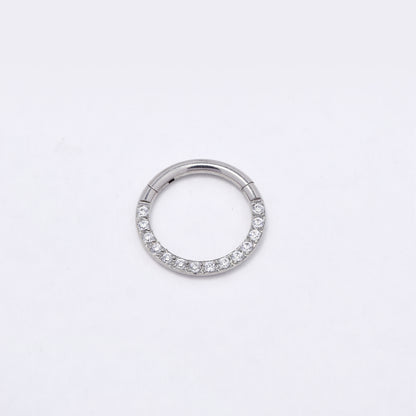 SSYBJ6271 - St Steel 10.5mm x 1mm CZ cartilage piercing