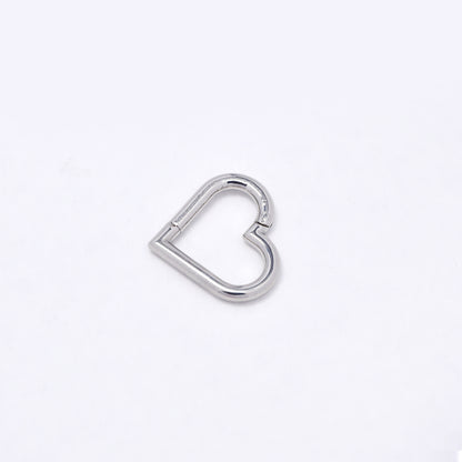 SSYBJ6273 - St Steel 2 piece 9mm x 11mm heart cartilage piercing