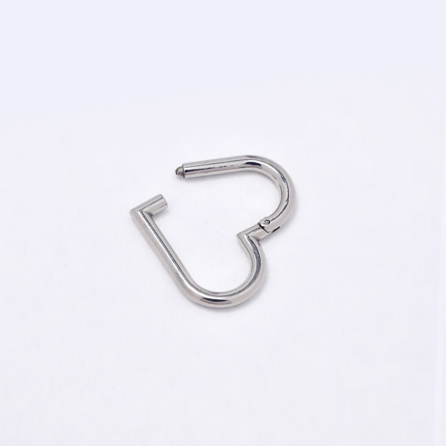 SSYBJ6274 - St Steel 2 piece 11mm x 12.5mm heart cartilage piercing